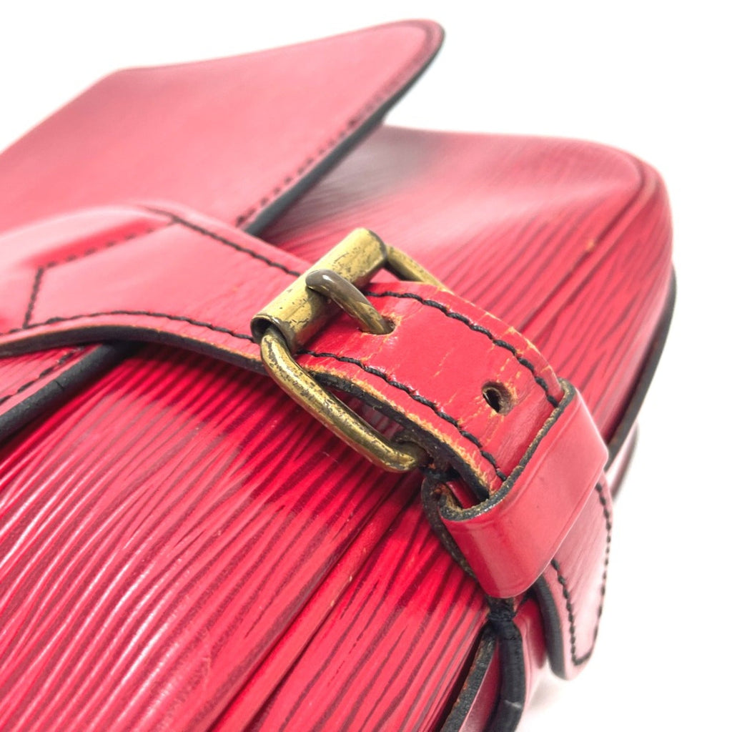 Louis Vuitton Red Leather Shoulder Bag
