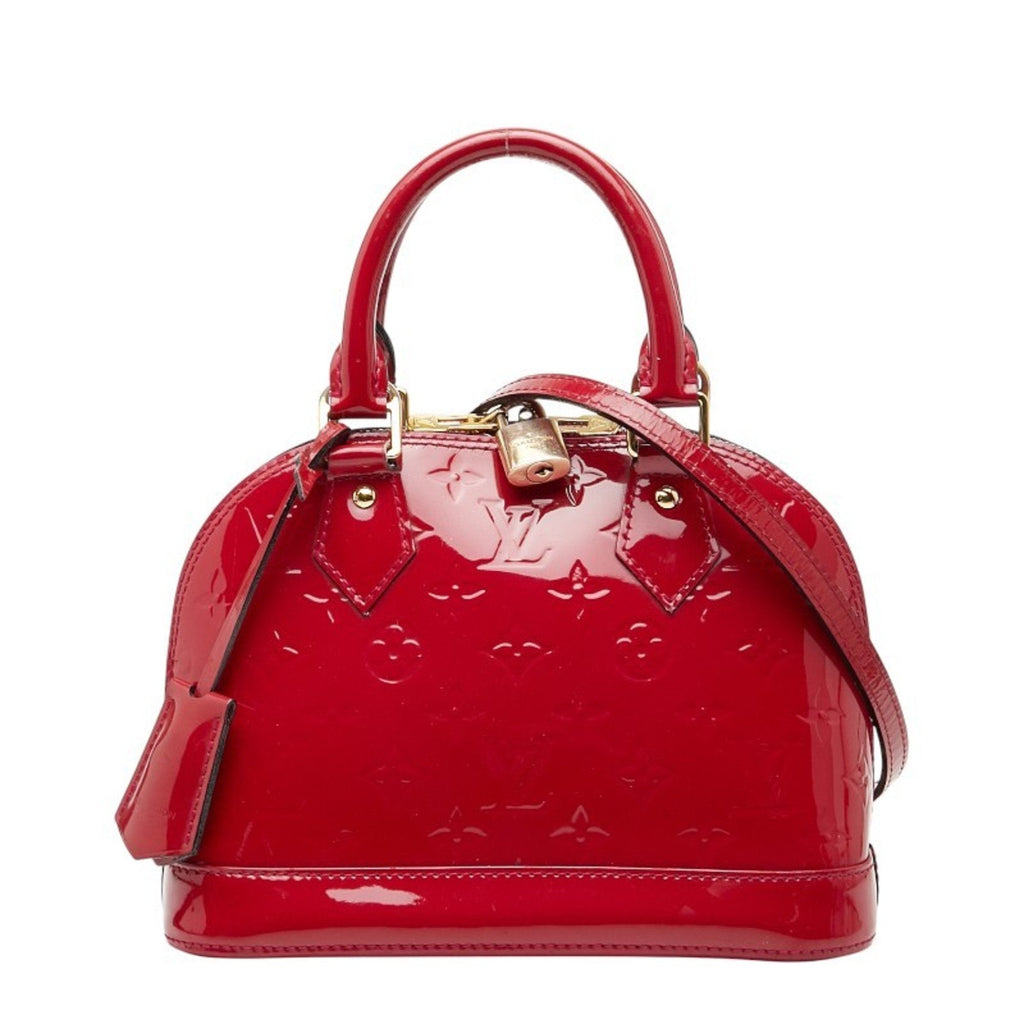 Louis Vuitton Pomme D'amour Red Color Patent Leather Handbag Shoulder Bag