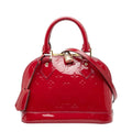 Louis Vuitton Pomme D'amour Red Color Patent Leather Handbag Shoulder Bag