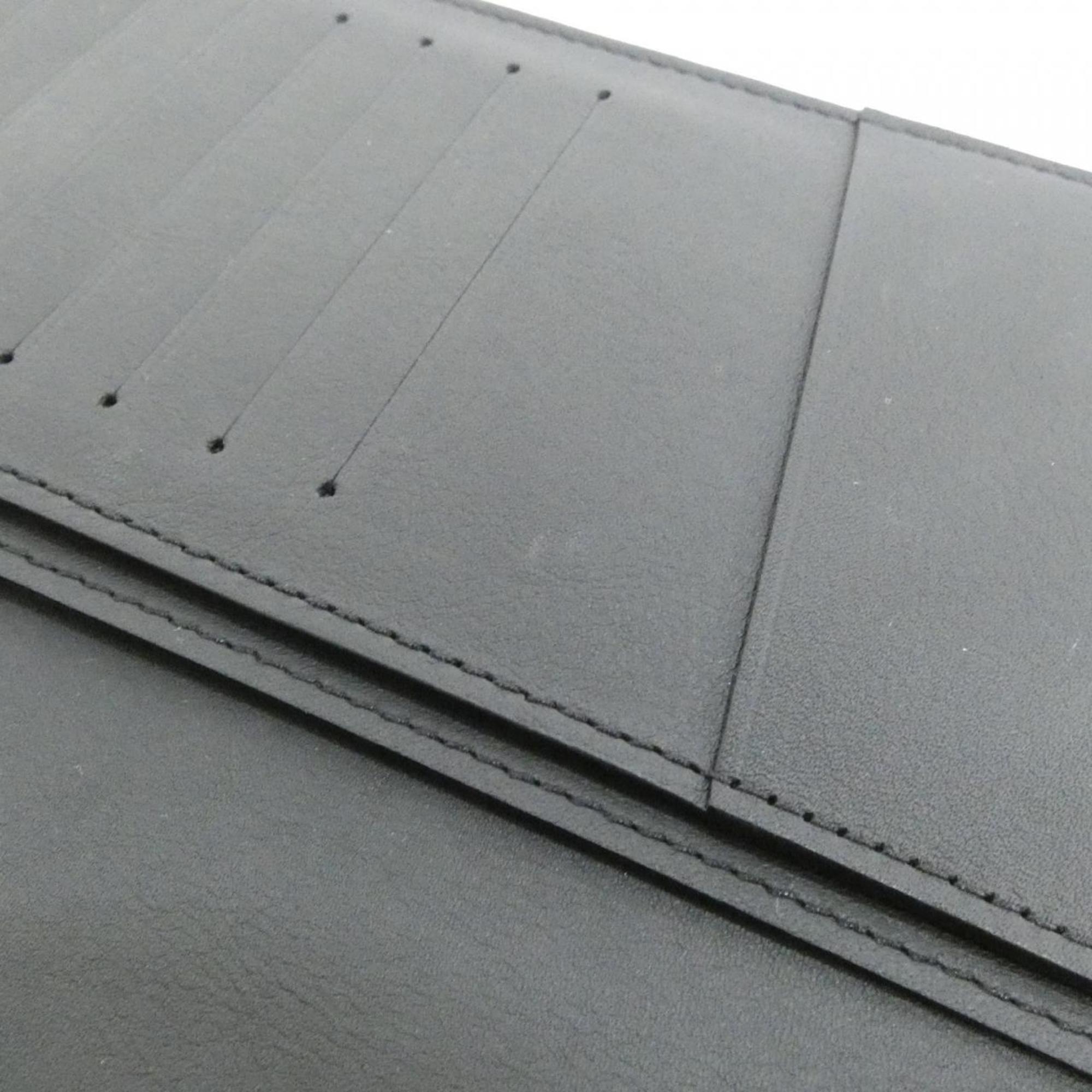 Louis Vuitton Black Leather Long Wallet