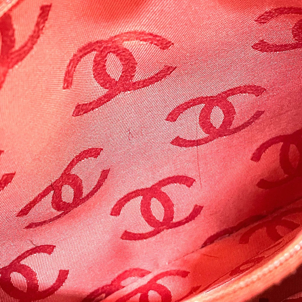 Chanel Red Leather Tote Bag