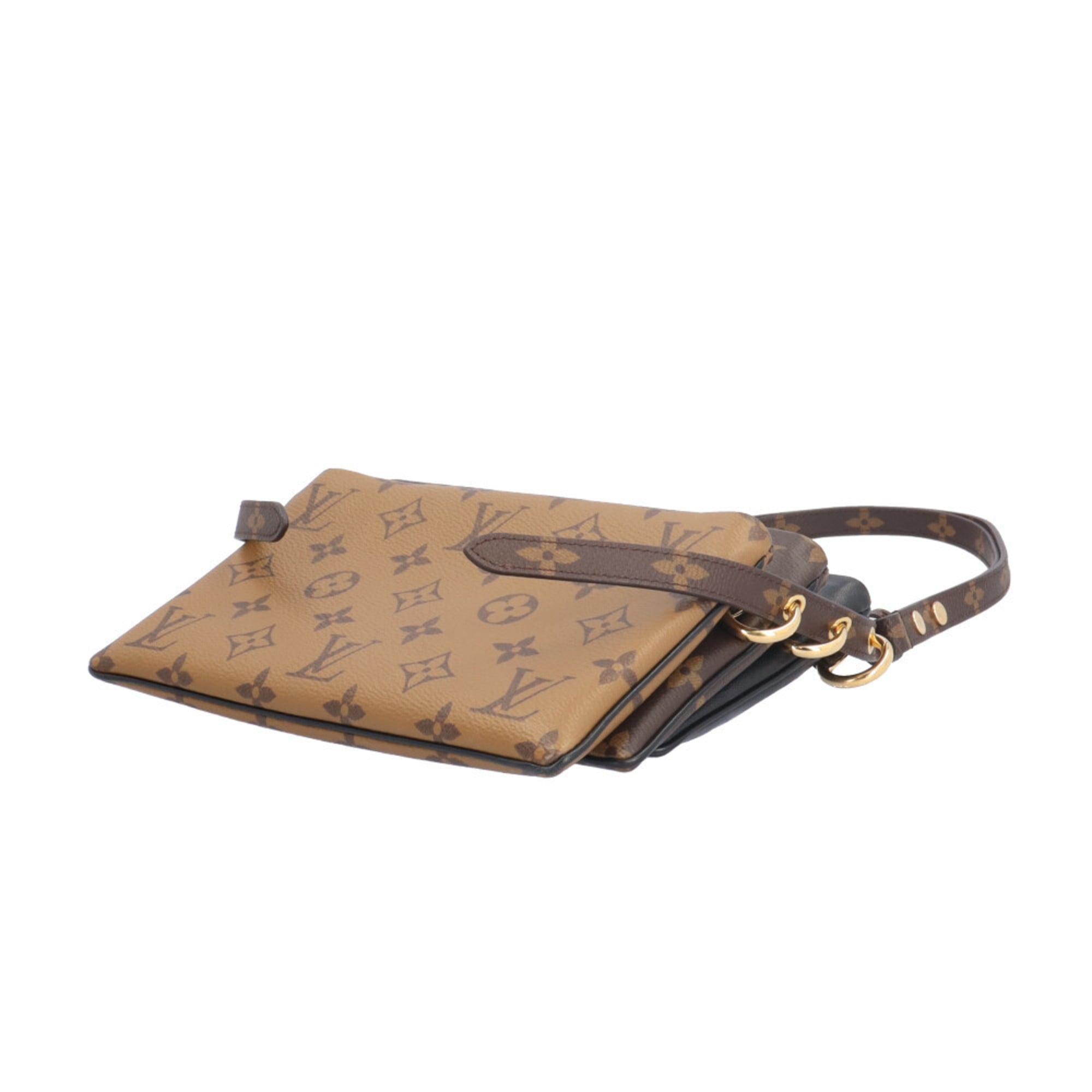 Louis Vuitton Monogram Brown Monogram Monogram Reverse Monogram Monogram Reverse Pochette Shoulder Bag