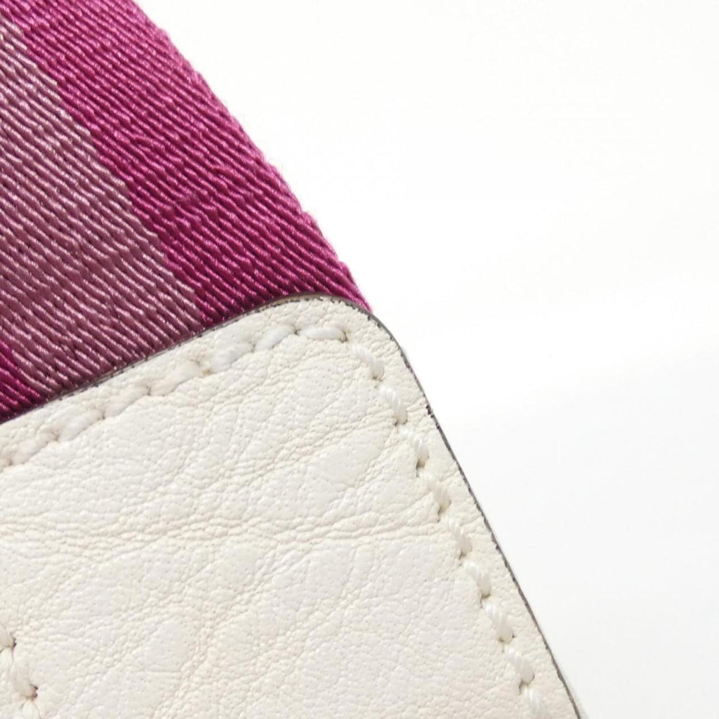 Gucci Pink White Nylon Handbag (Pre-Owned)