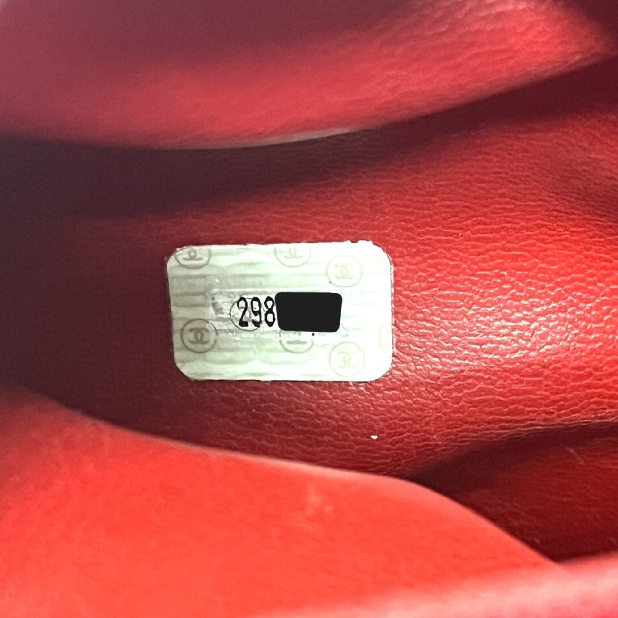 Chanel Red Color Grained Calfskin Backpack