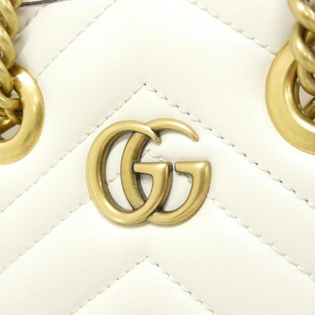 Gucci White Leather Handbag (Pre-Owned)