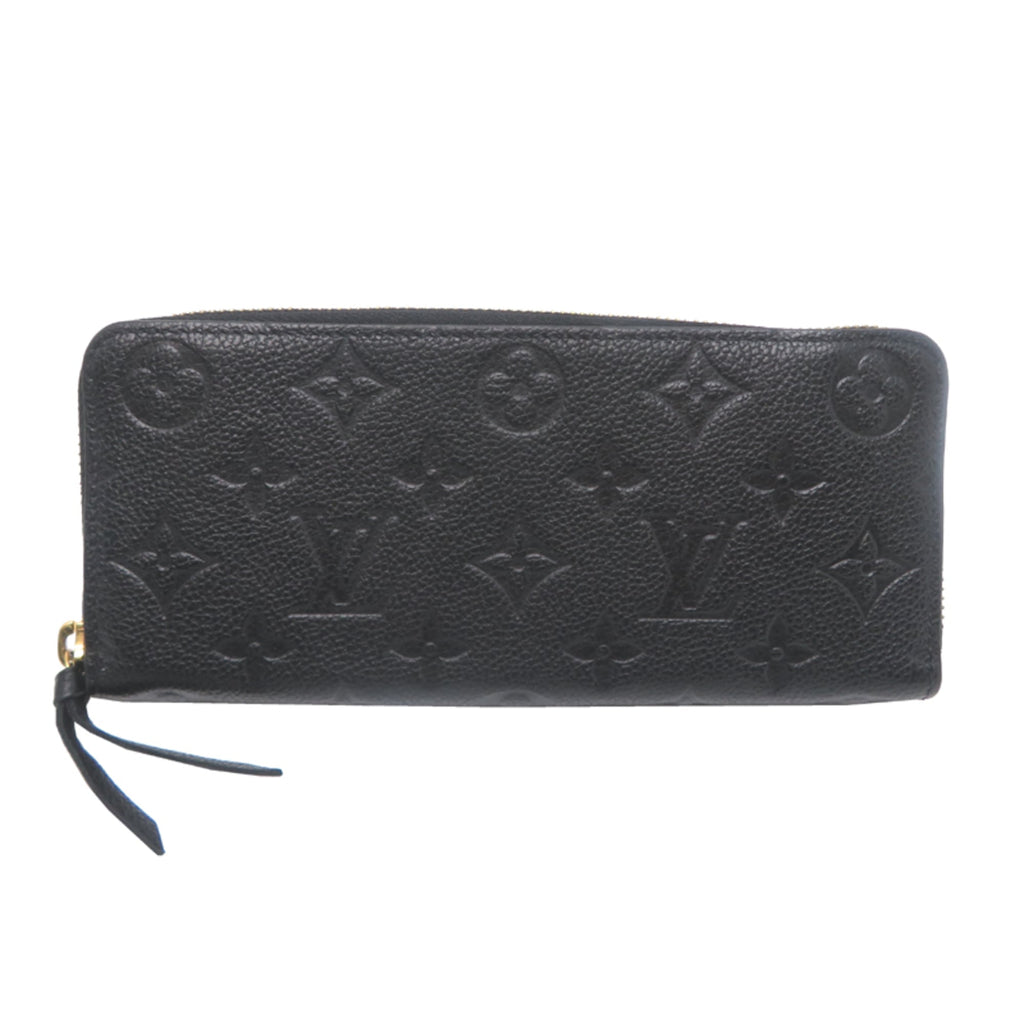 Louis Vuitton Black Noir Monogram Empreinte Long Wallet