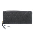 Louis Vuitton Black Noir Monogram Empreinte Long Wallet