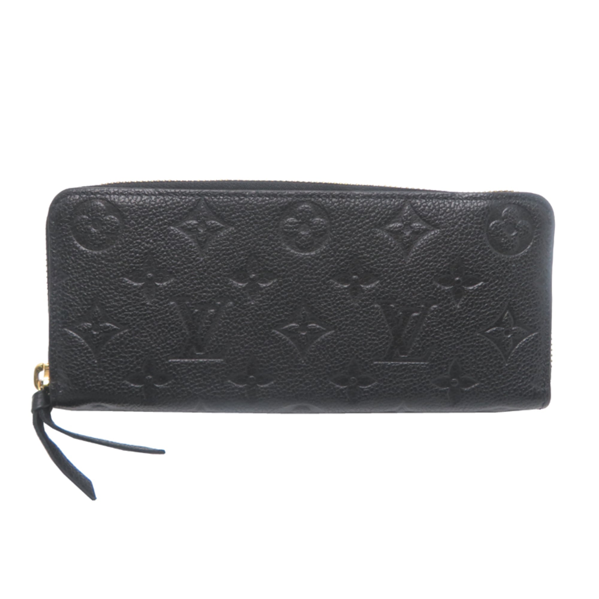 Louis Vuitton Black Noir Monogram Empreinte Long Wallet