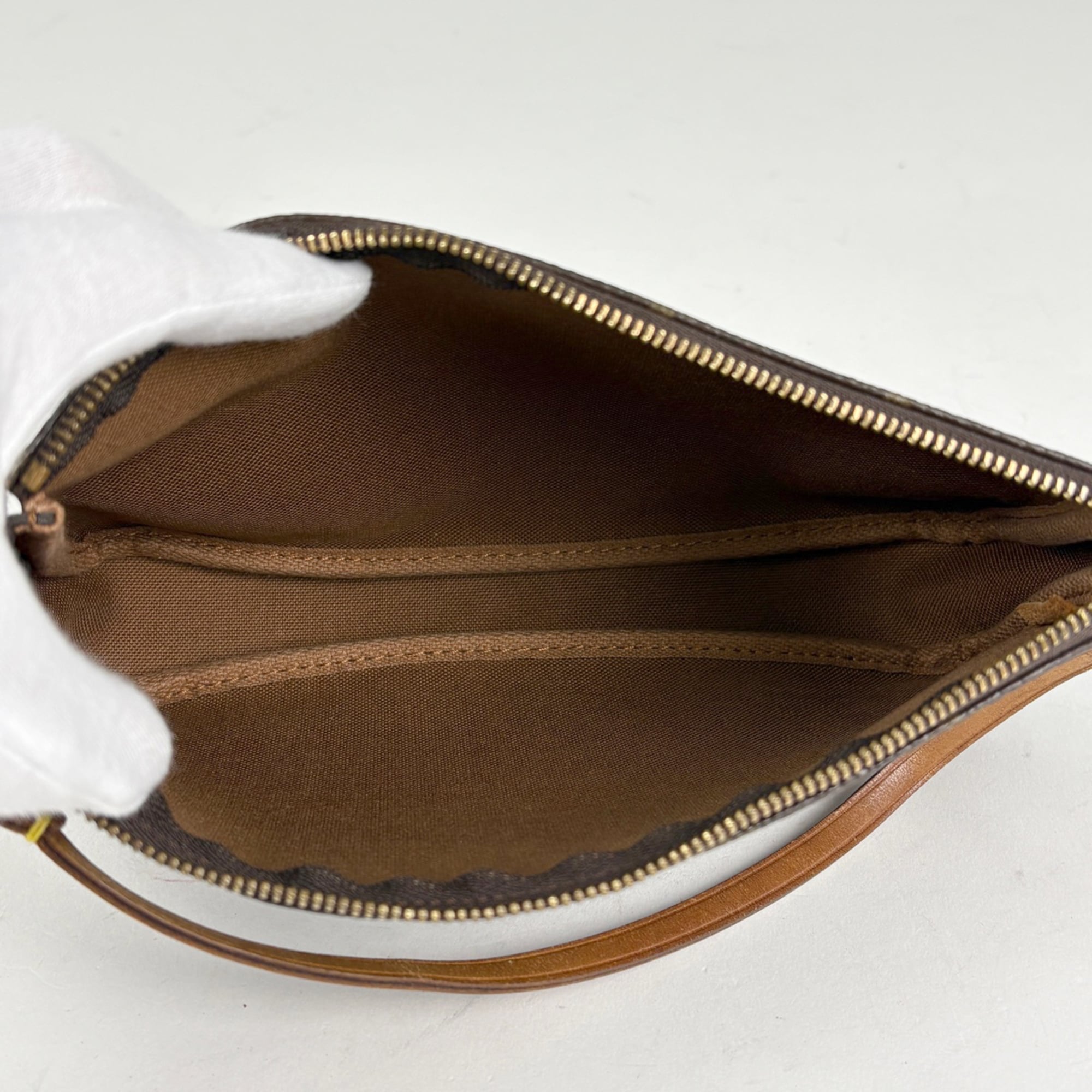 Louis Vuitton Brown Monogram Pochette Pouch