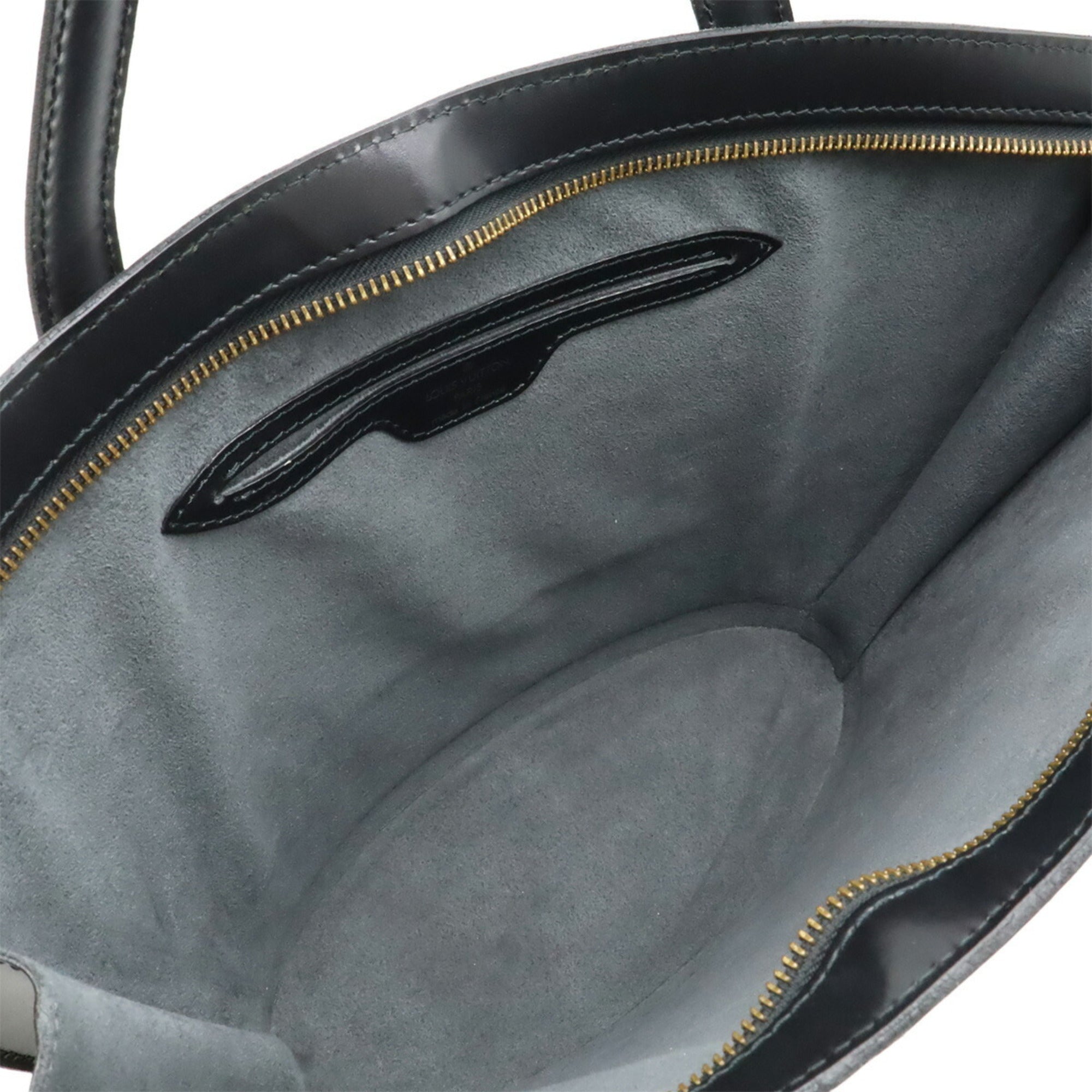 Louis Vuitton Black Noir Epi Leather Handbag Tote Bag