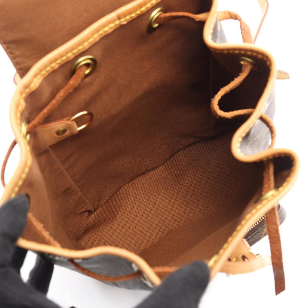 Louis Vuitton Brown Monogram Coated Canvas Leather Backpack