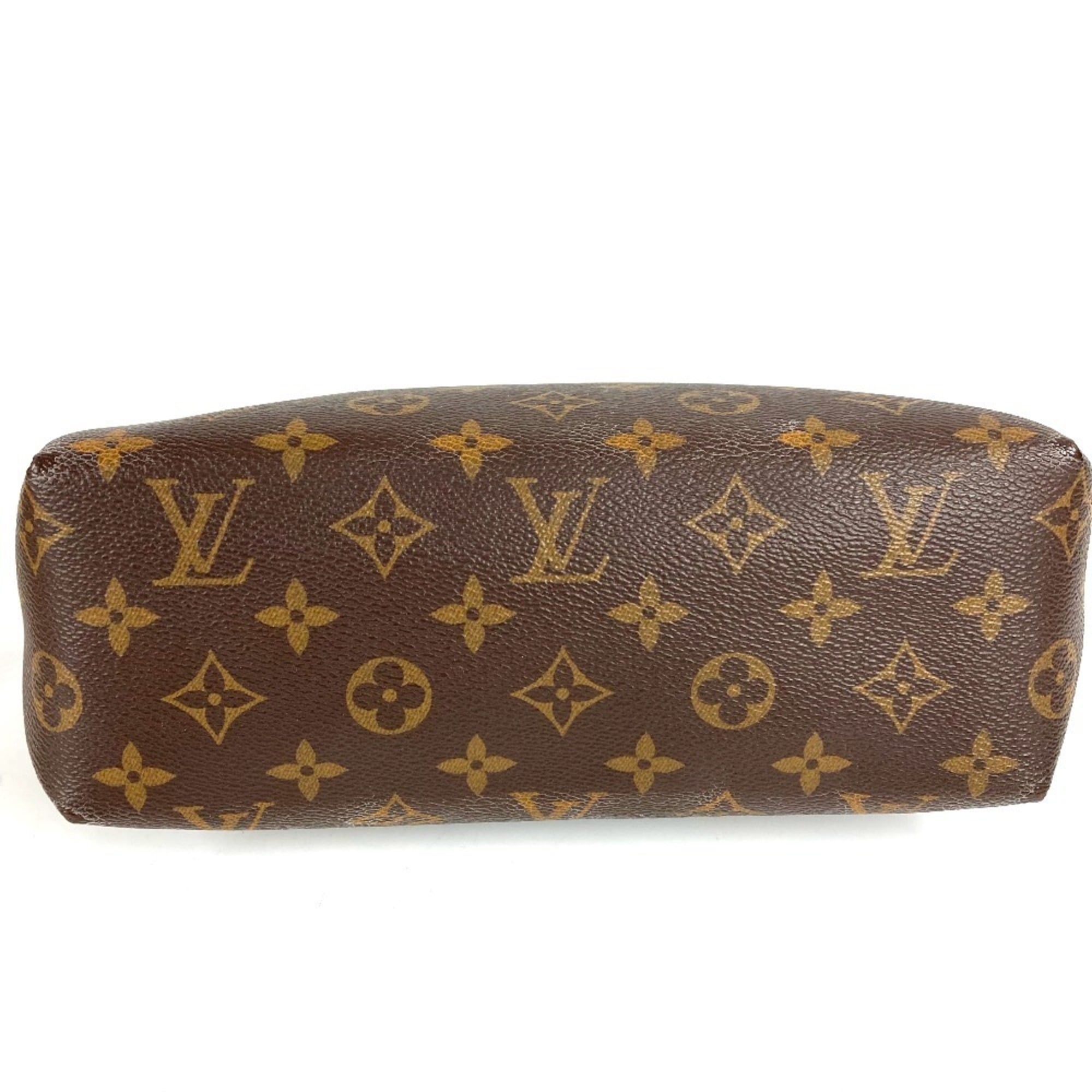 Louis Vuitton Black Brown Monogram Clutch Bag Pouch
