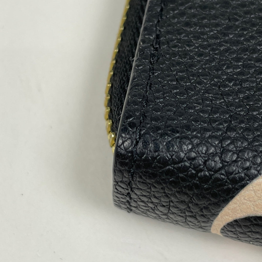 Louis Vuitton Beige Black Monogram Empreinte Long Wallet