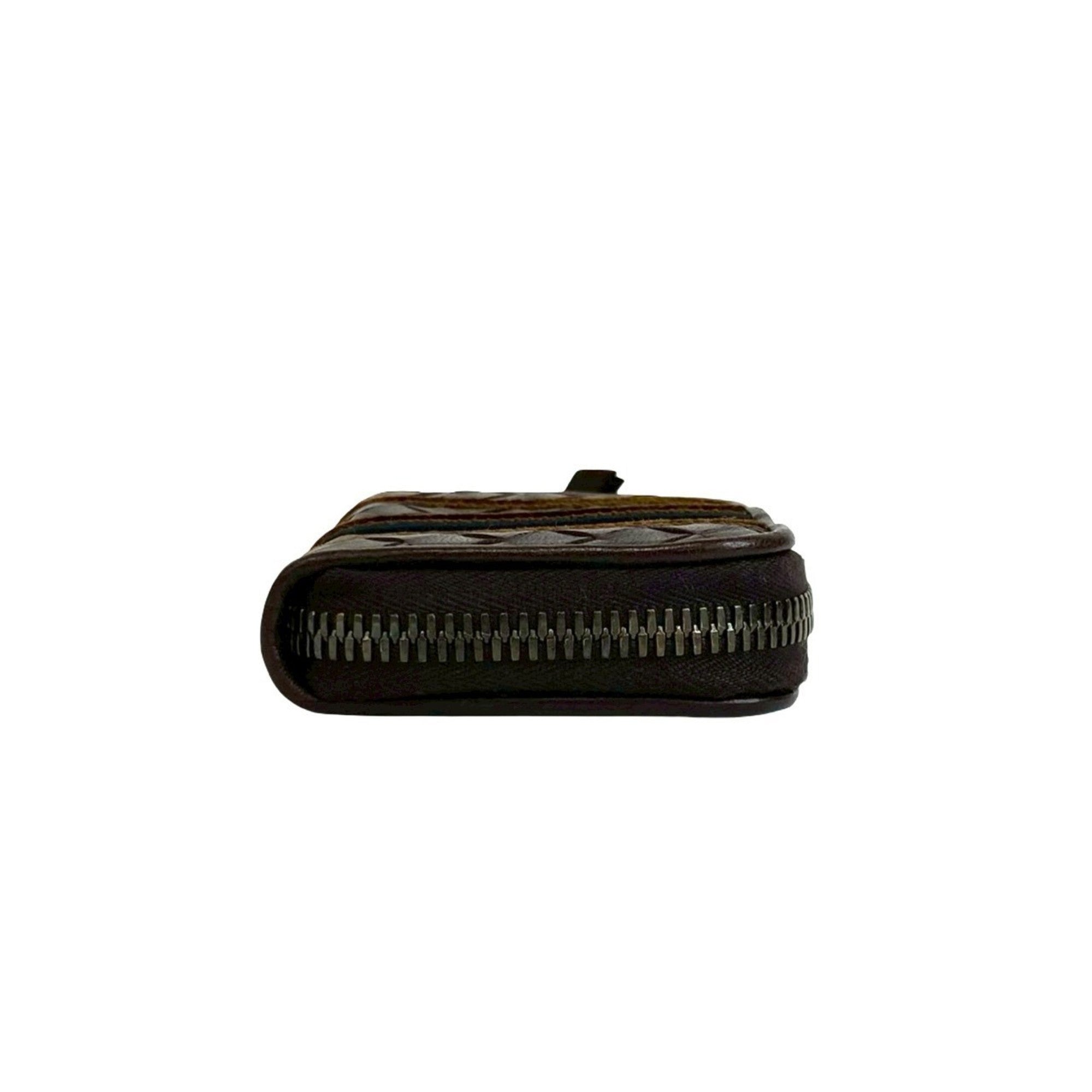 Bottega Veneta Brown Leather Coin Purse/Coin Case