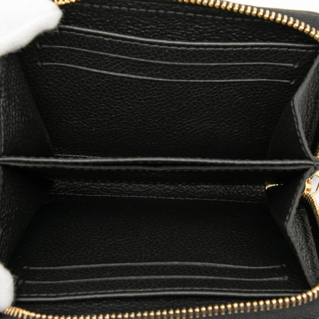 Louis Vuitton Black Noir Leather Coin Purse/Coin Case