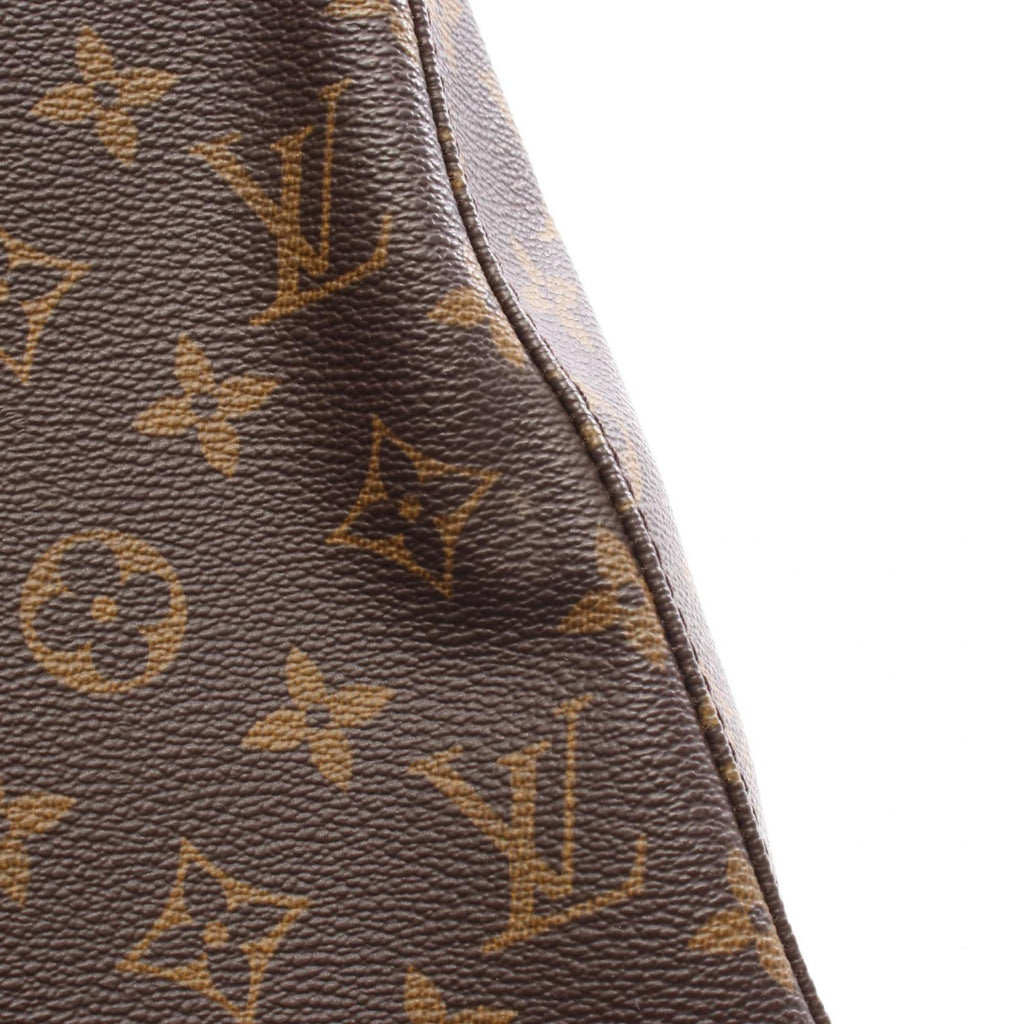 Louis Vuitton Brown Coated Canvas Leather Shoulder Bag