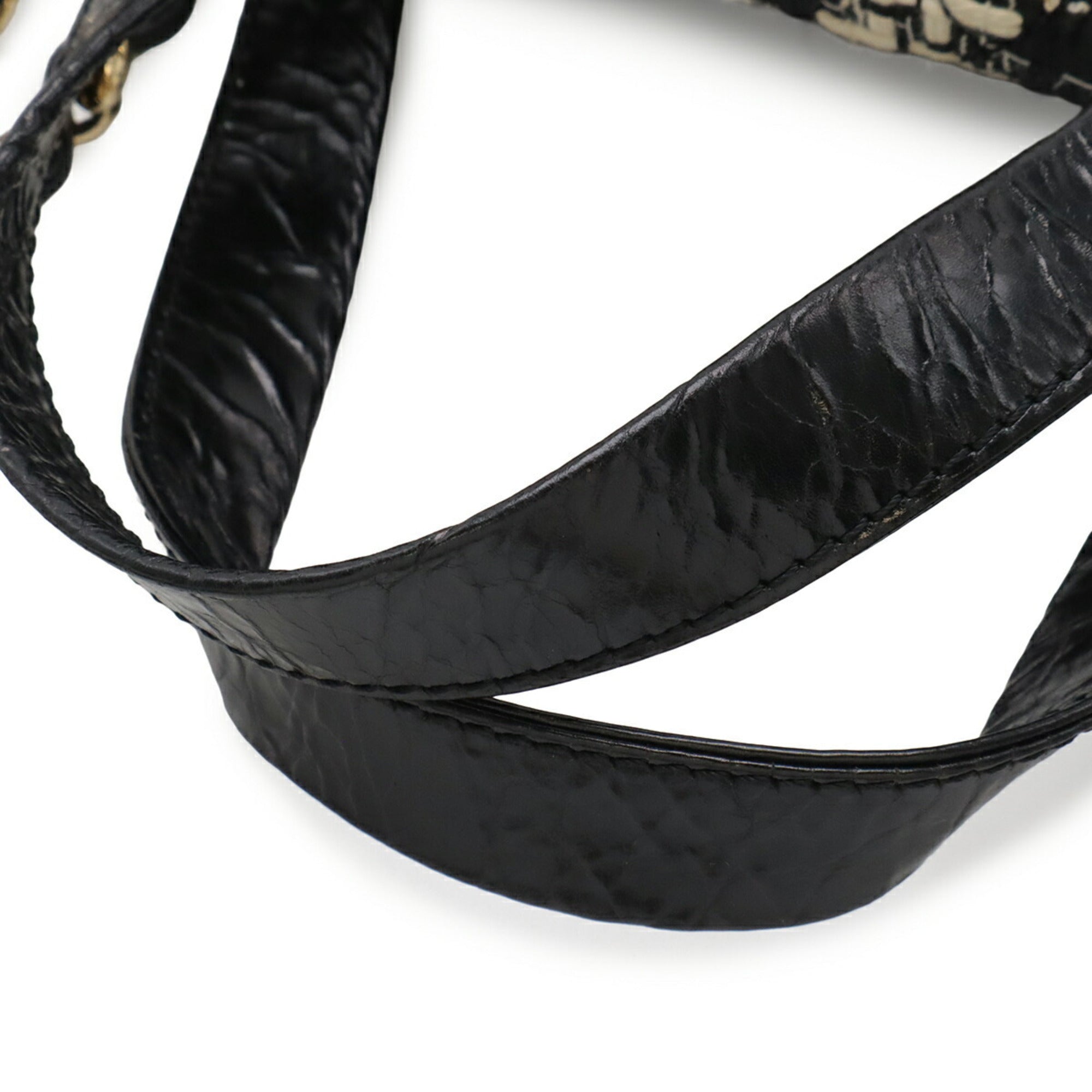 Chanel Black Ivory Leather Tweed Shoulder Bag Tote Bag