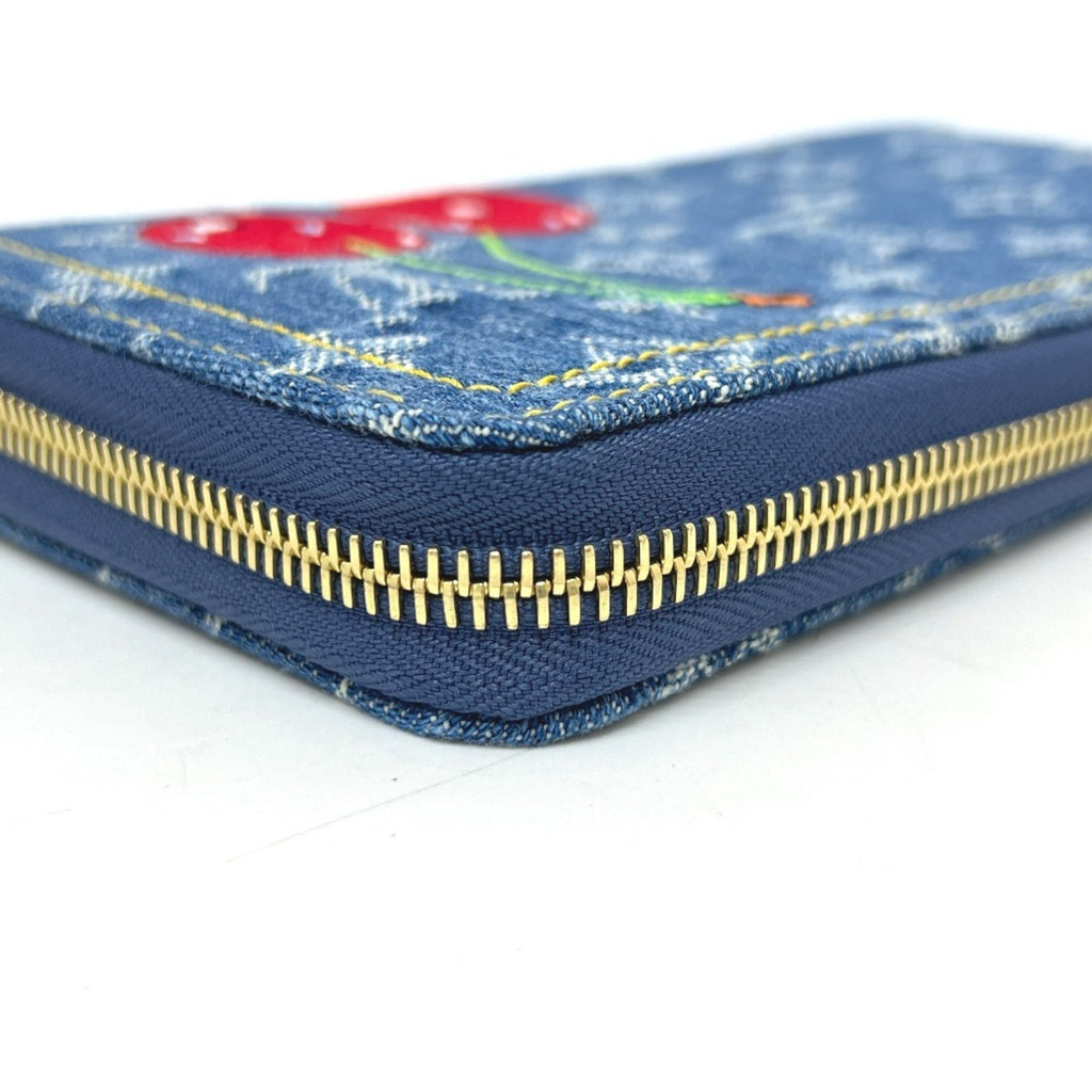 Louis Vuitton Monogram Denim Blue Monogram Denim Long Wallet