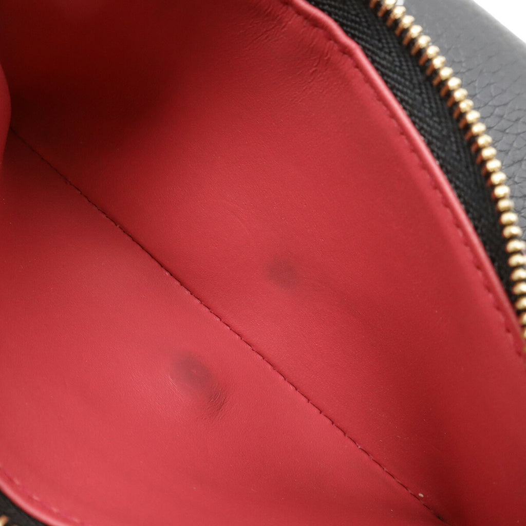 Louis Vuitton Hot Pink Noir Leather Wallet (Tri-Fold)