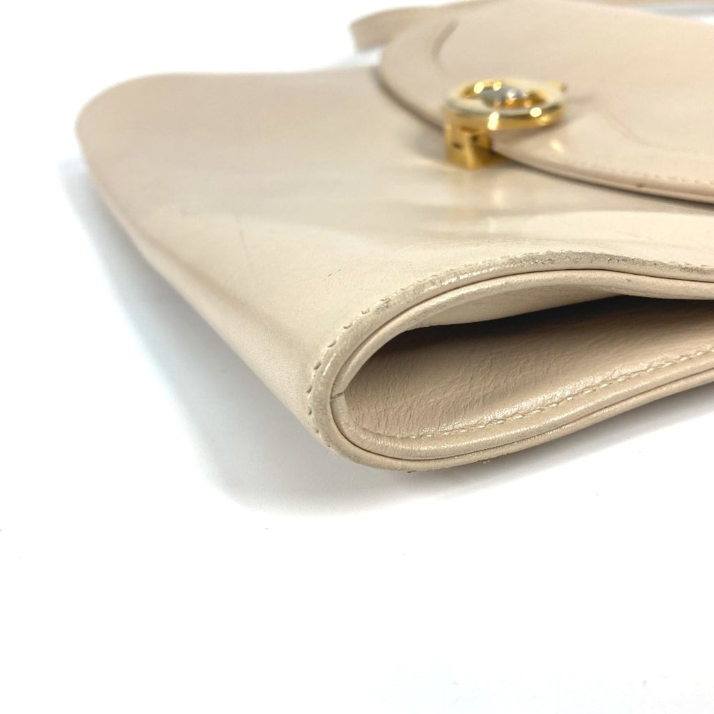Celine Beige Leather Shoulder Bag