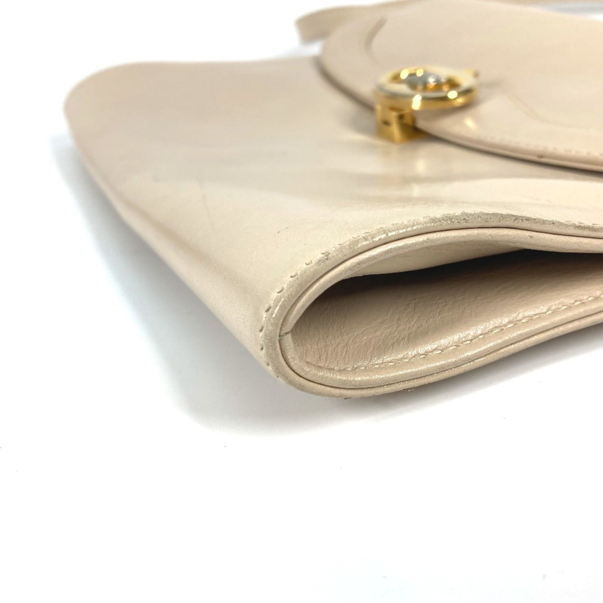 Celine Beige Leather Shoulder Bag