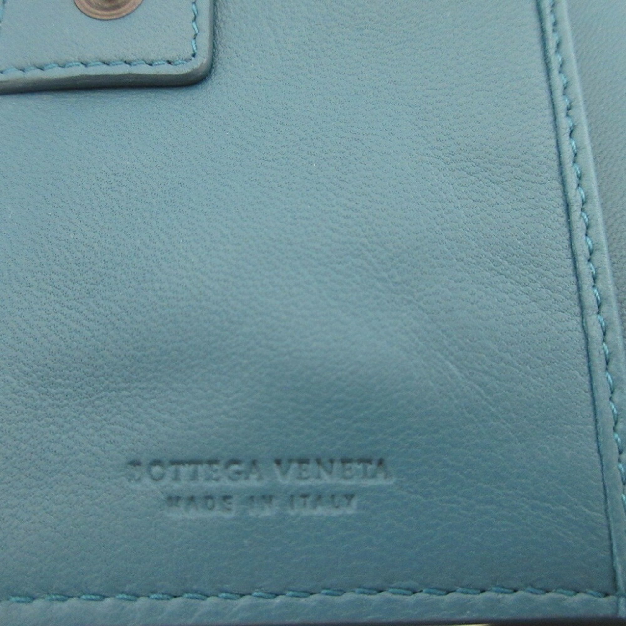 Bottega Veneta Blue Leather Wallet (Bi-Fold)