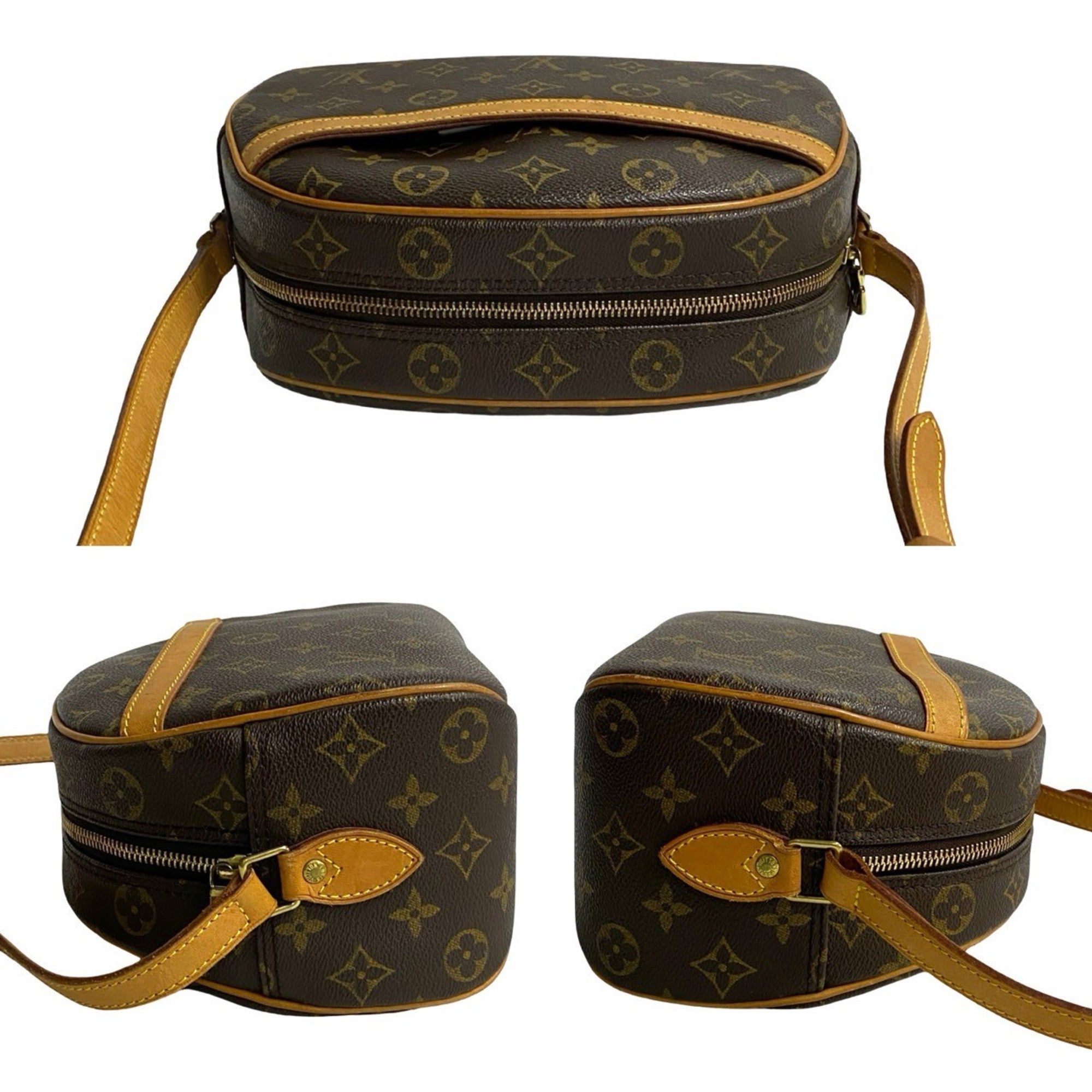 Louis Vuitton Brown Leather Pvc Pochette Shoulder Bag