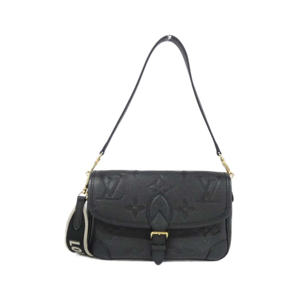 Louis Vuitton Bicolor Black Leather Shoulder Bag