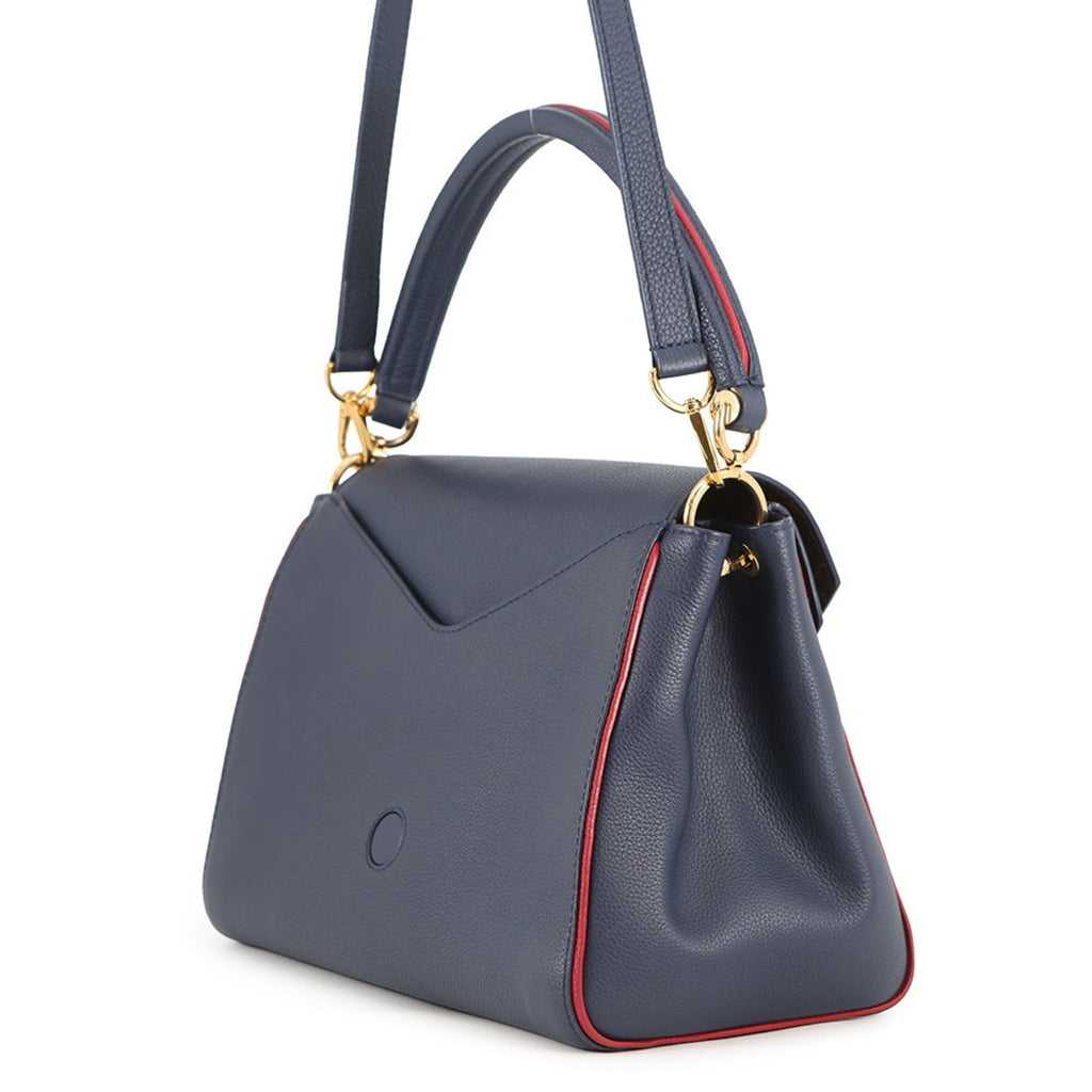 Louis Vuitton Monogram Navy Blue Leather Handbag