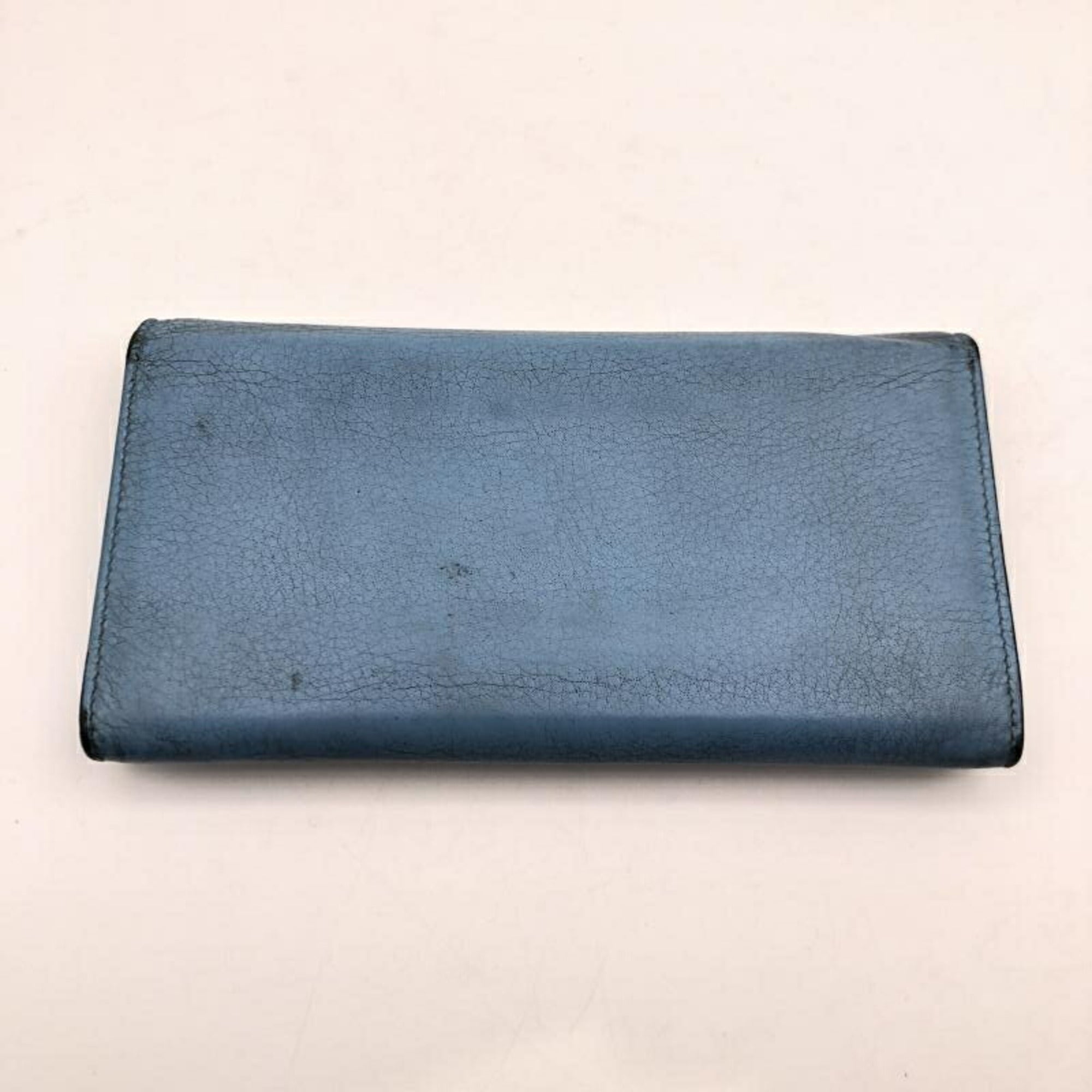 Balenciaga Light Blue Long Wallet (Bi-Fold)