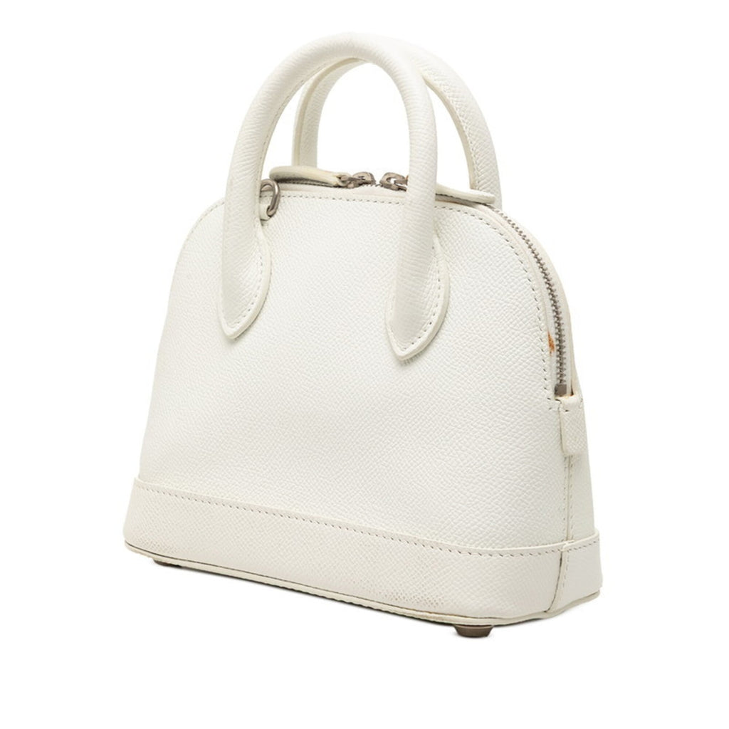 Balenciaga White Leather Handbag Shoulder