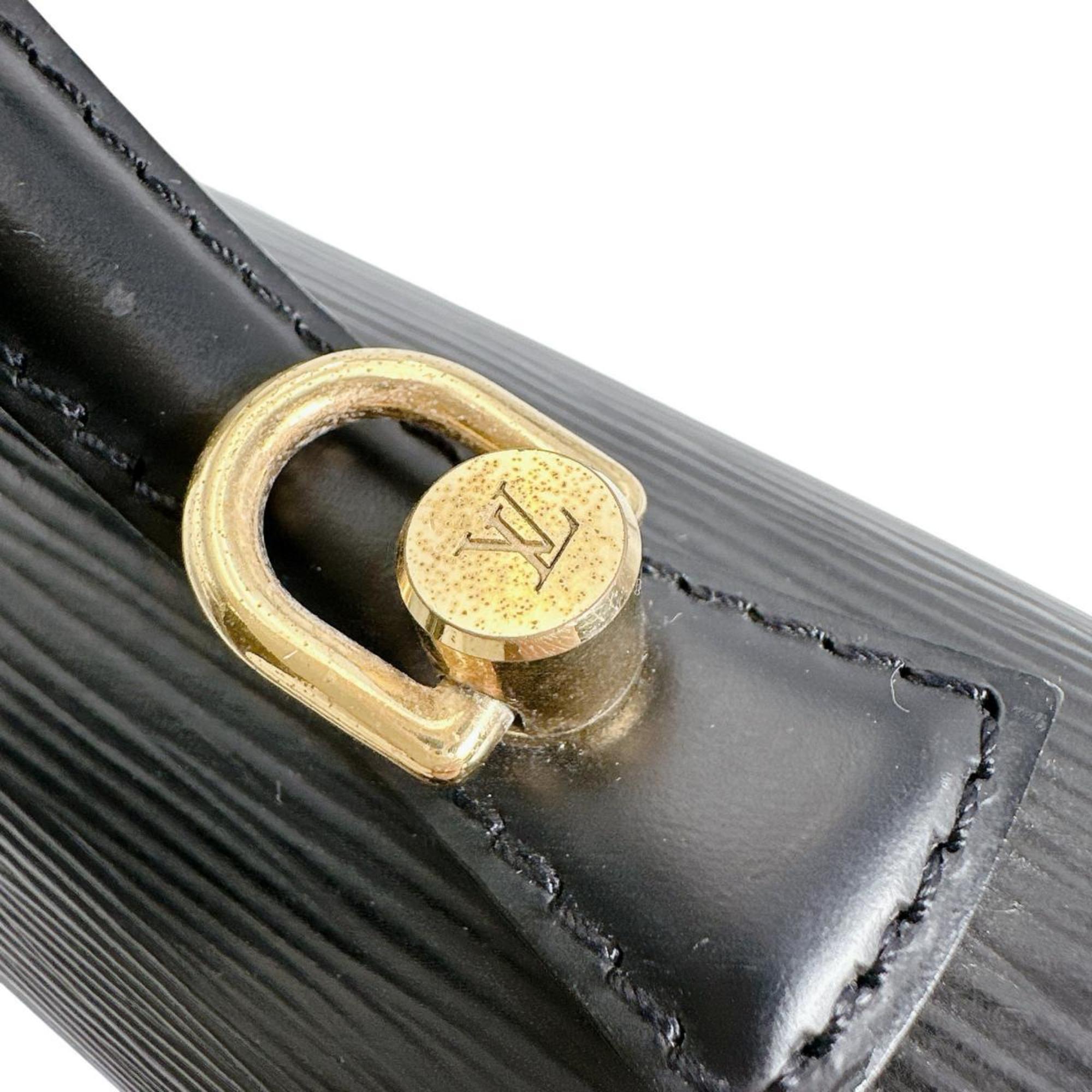 Louis Vuitton Black Epi Leather Handbag Shoulder Bag