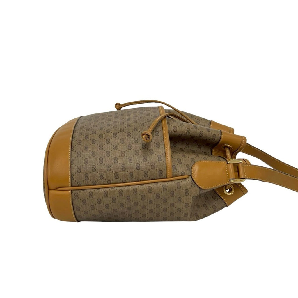 Gucci Brown Pvc Leather Boston Bag Handbag Shoulder Bag (Pre-Owned)