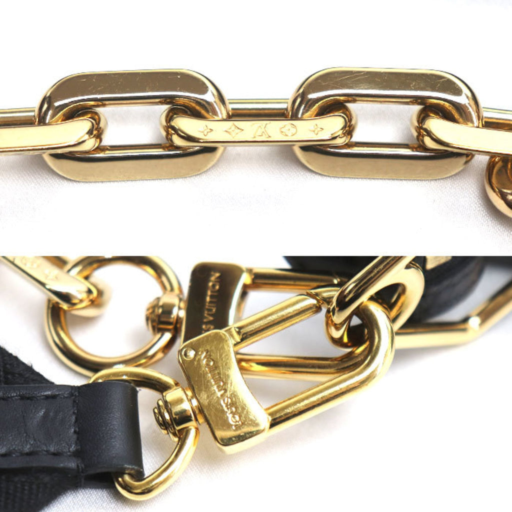 Louis Vuitton Black Leather Shoulder Bag