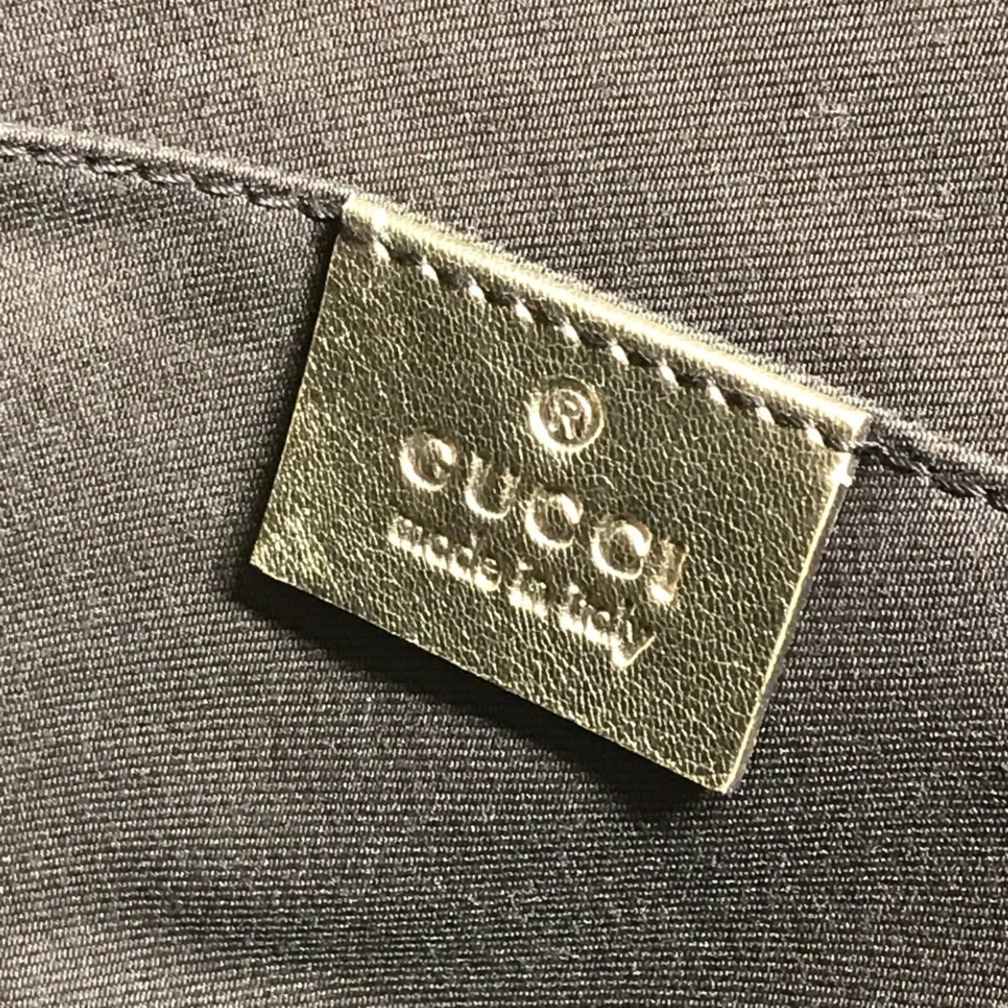 Gucci Gold Coated Canvas Shoulder Bag Tote Bag (Pre-Owned)