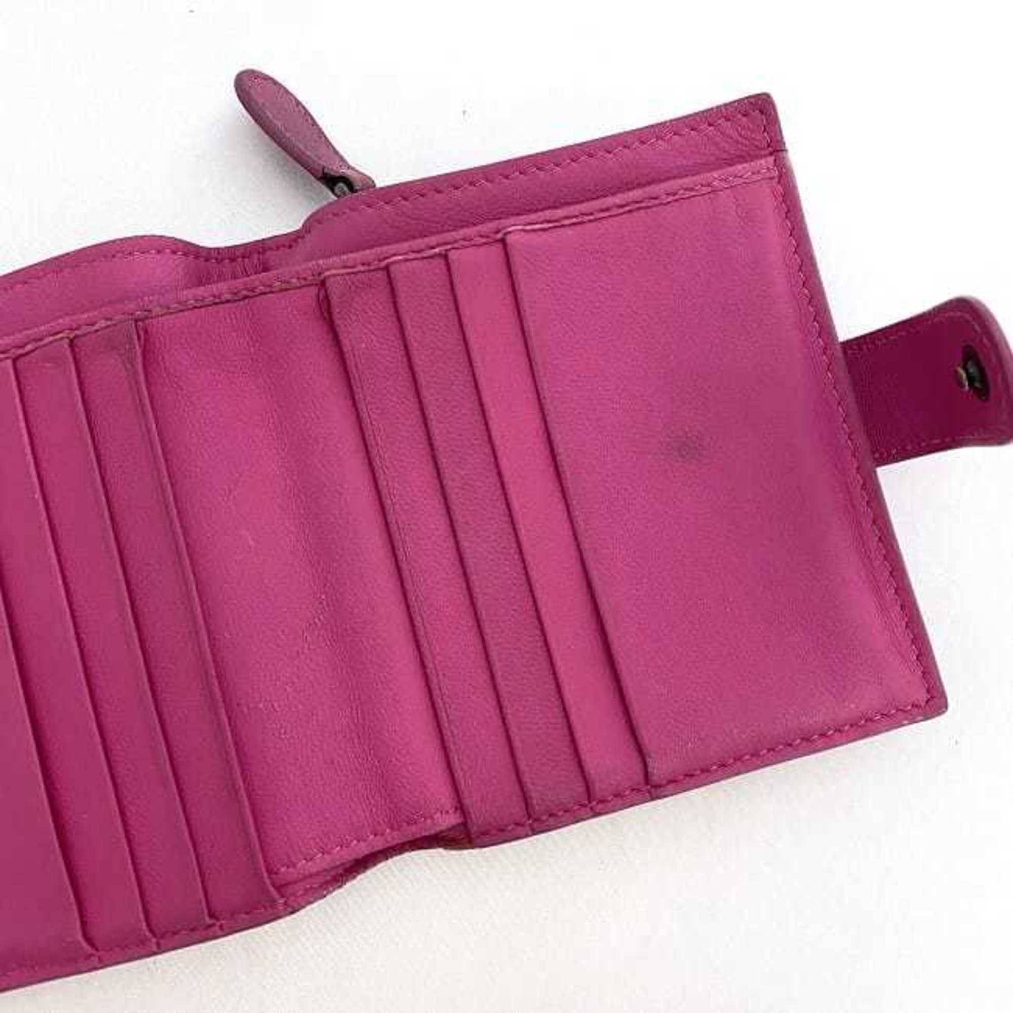 Bottega Veneta Pink Leather Wallet (Bi-Fold)