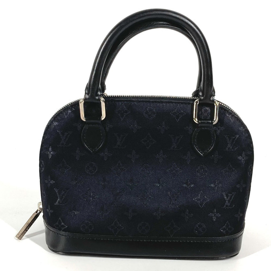 Louis Vuitton Black Noir Satin Leather Handbag