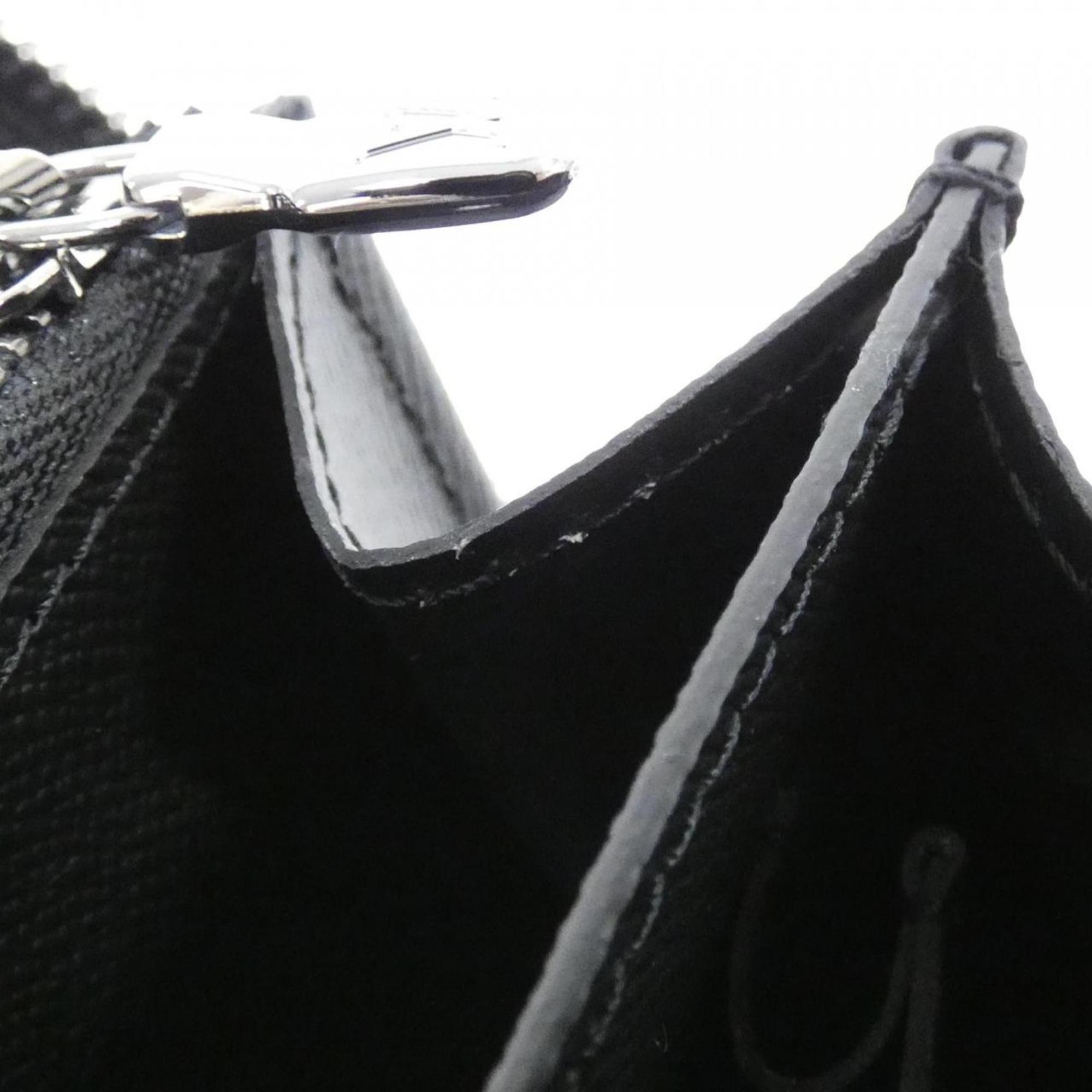 Louis Vuitton Black Coated Canvas Long Wallet