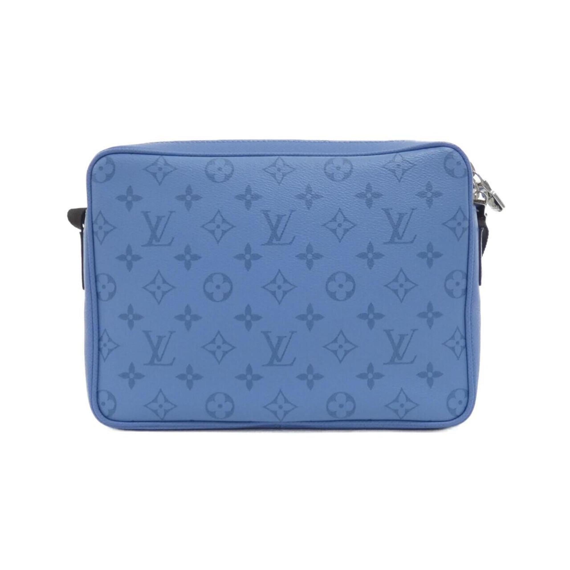 Louis Vuitton Silver Coated Canvas Leather Shoulder Bag