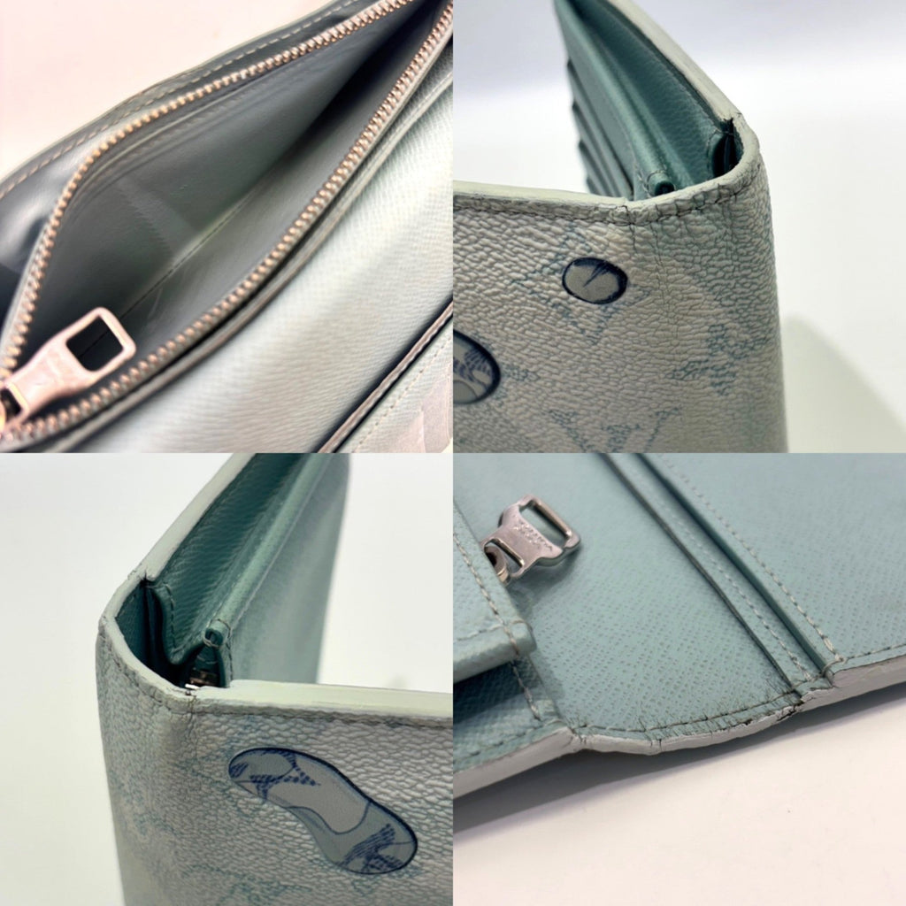 Louis Vuitton Monogram Blue Monogram Long Wallet