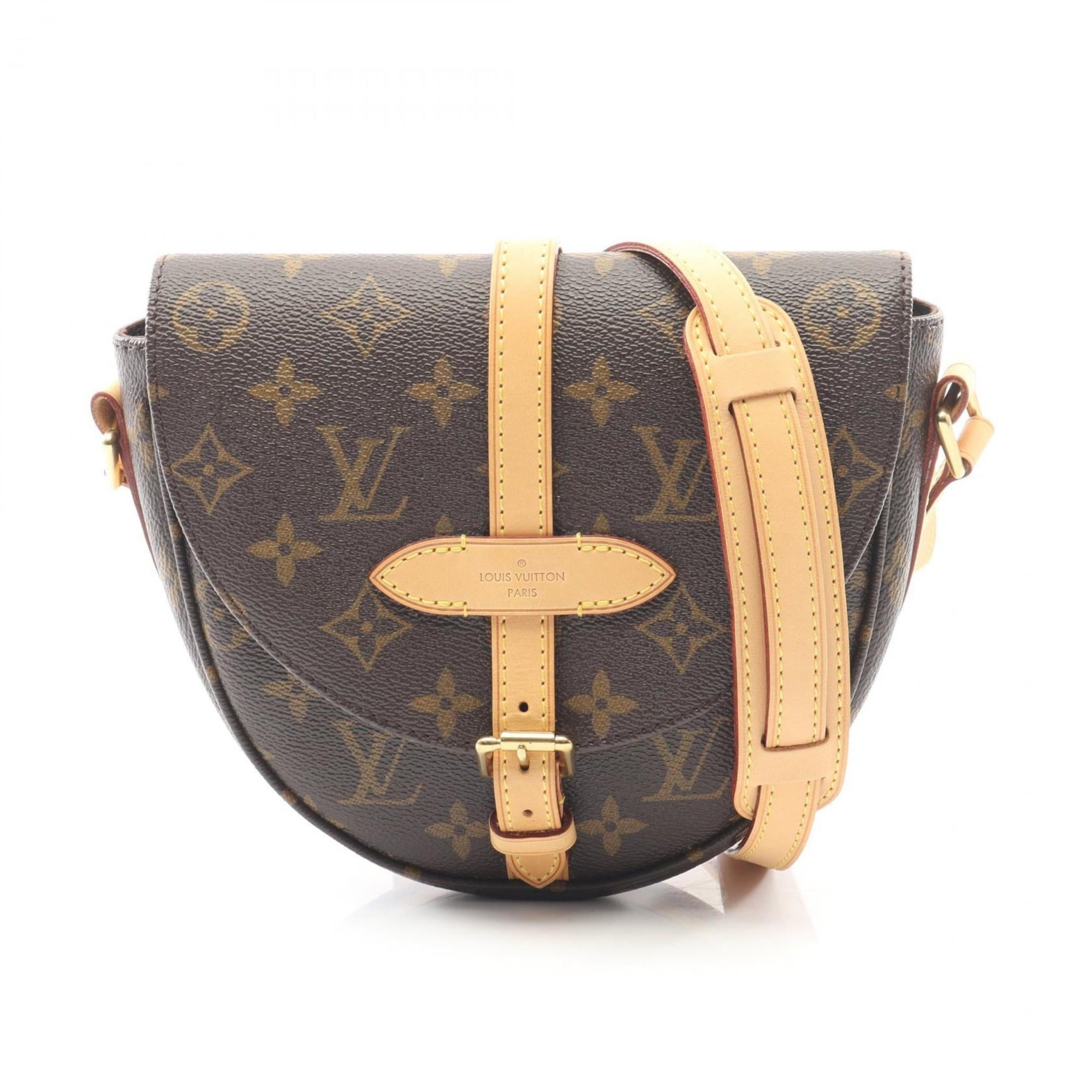 Louis Vuitton Brown Monogram Coated Canvas Leather Shoulder Bag