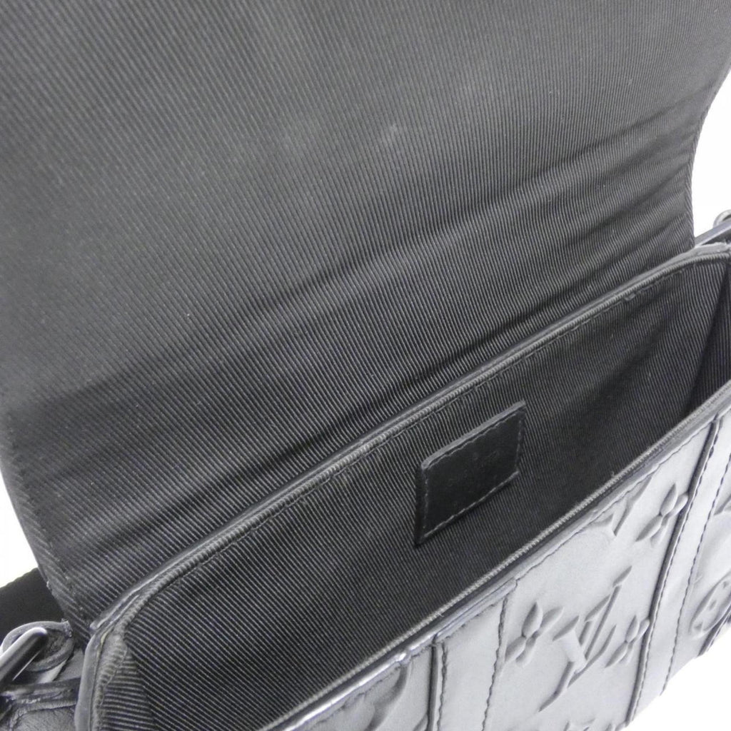 Louis Vuitton Monogram Black Leather Shoulder Bag