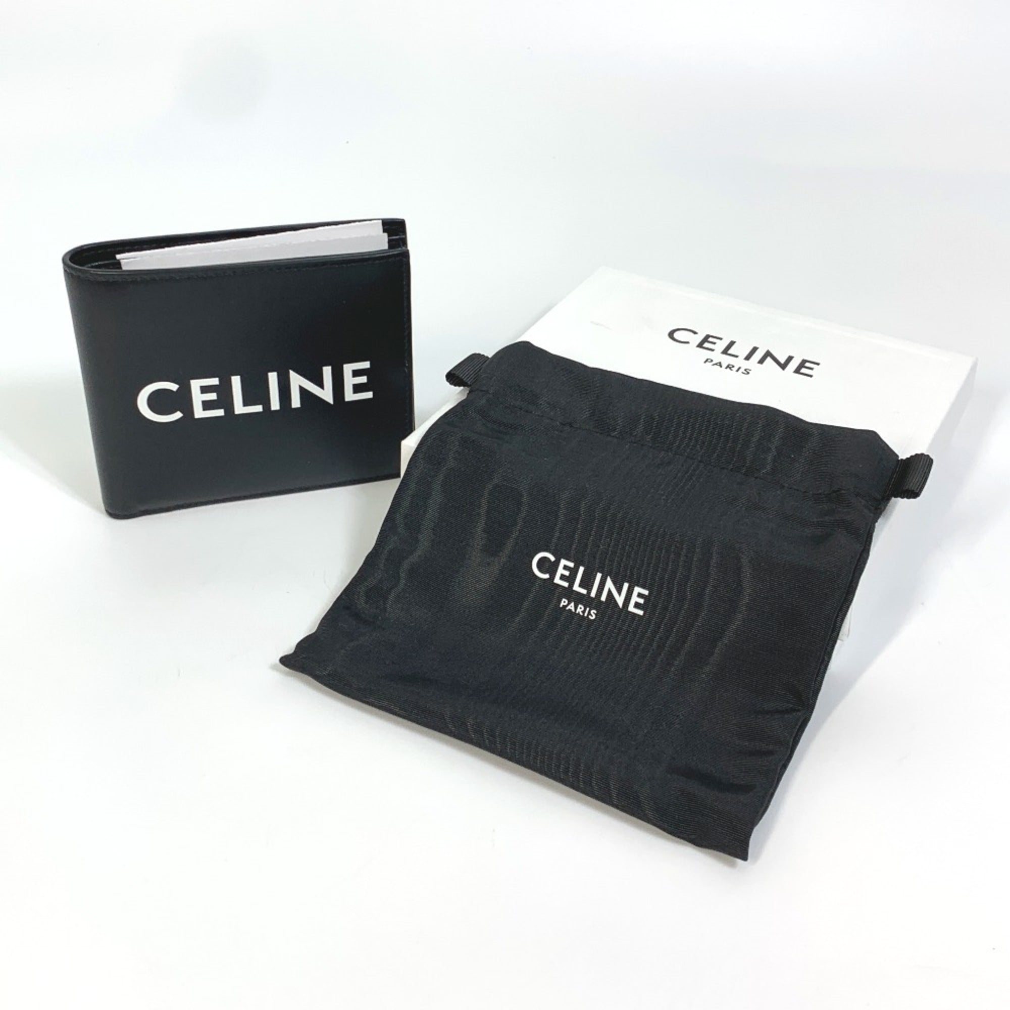 Celine Black Leather Wallet (Bi-Fold)