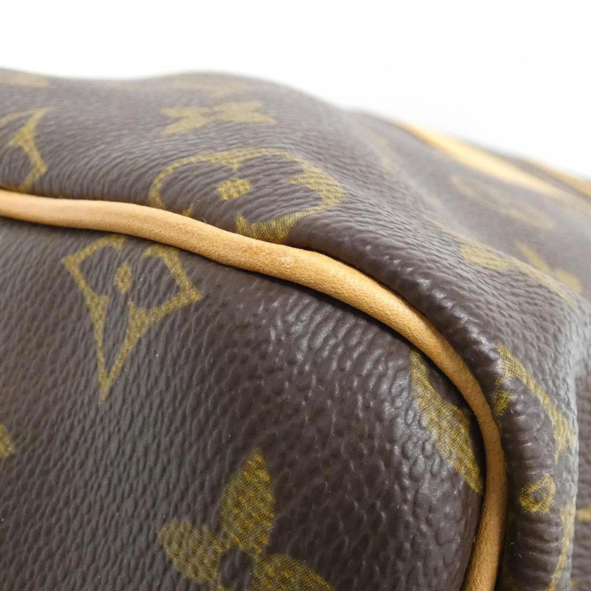Louis Vuitton Brown Coated Canvas Boston Bag