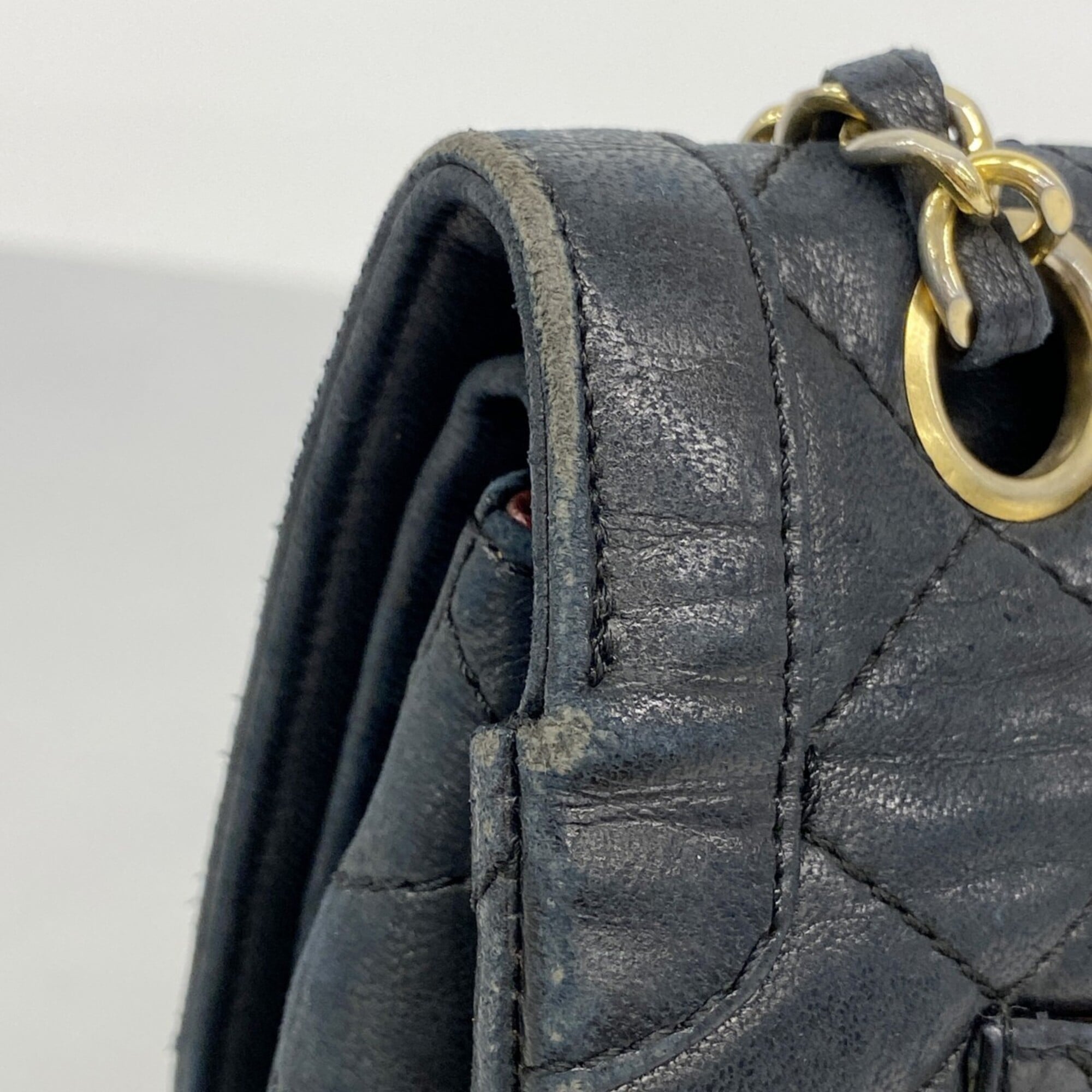 Chanel Black Leather Shoulder Bag