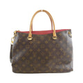 Louis Vuitton Cerise Marron Coated Canvas Handbag