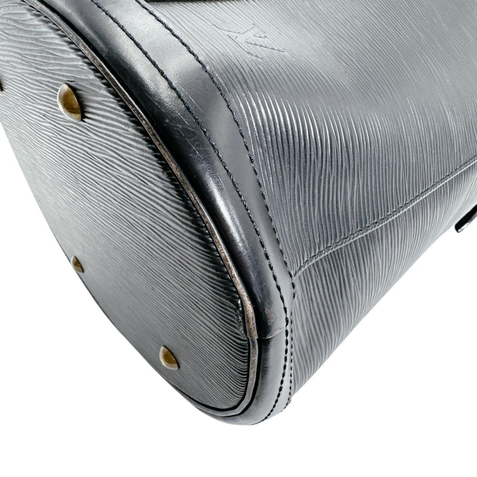 Louis Vuitton Black Epi Leather Shoulder Bag Tote Bag