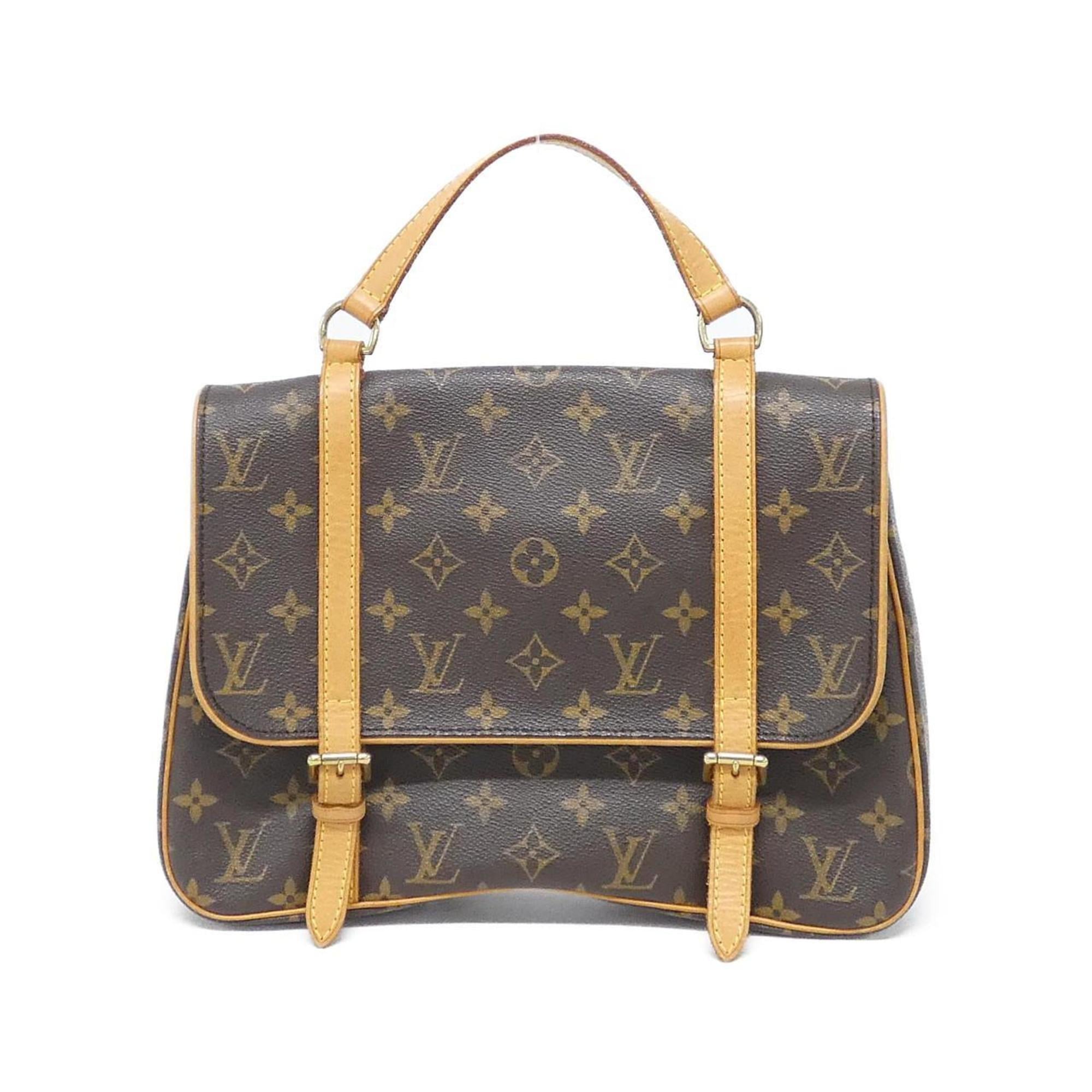 Louis Vuitton Marron Coated Canvas Backpack
