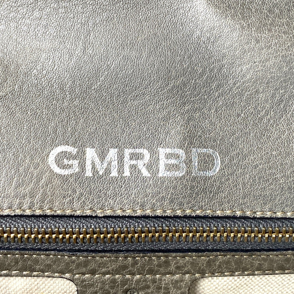 Gucci Brown Gray Leather Handbag Shoulder Bag (Pre-Owned)