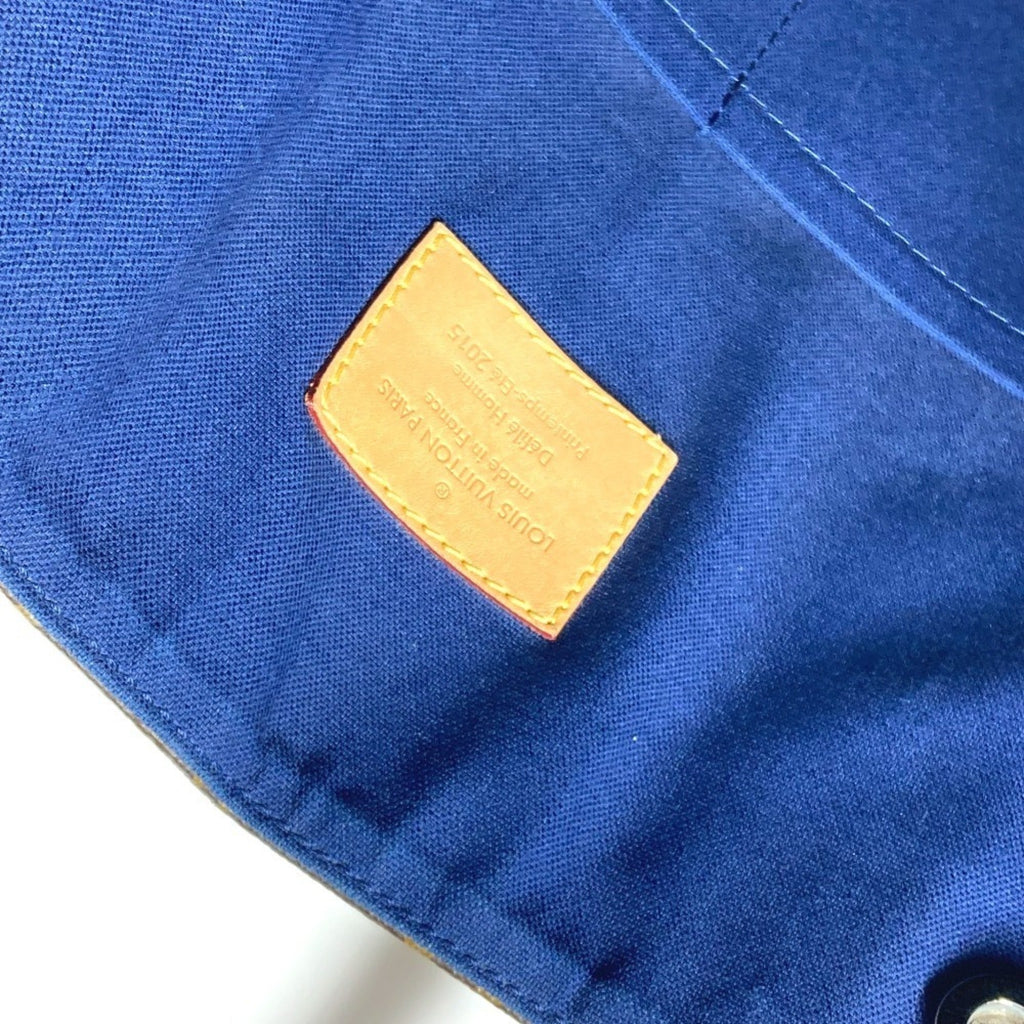 Louis Vuitton Blue Brown Monogram Monogram Shoulder Bag Tote Bag